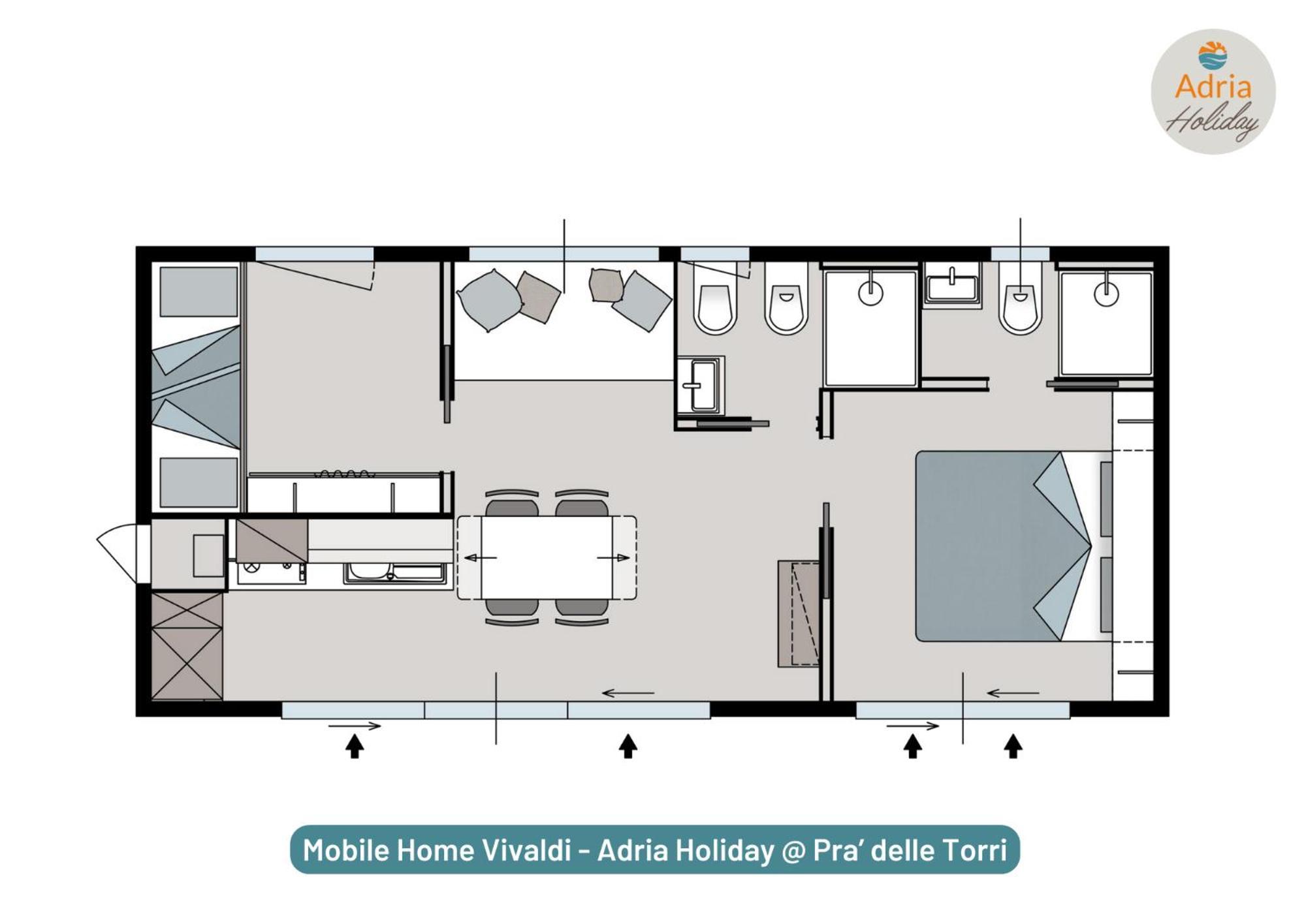 Pra' Delle Torri - Adria Holiday Mobile Homes Каорле Экстерьер фото
