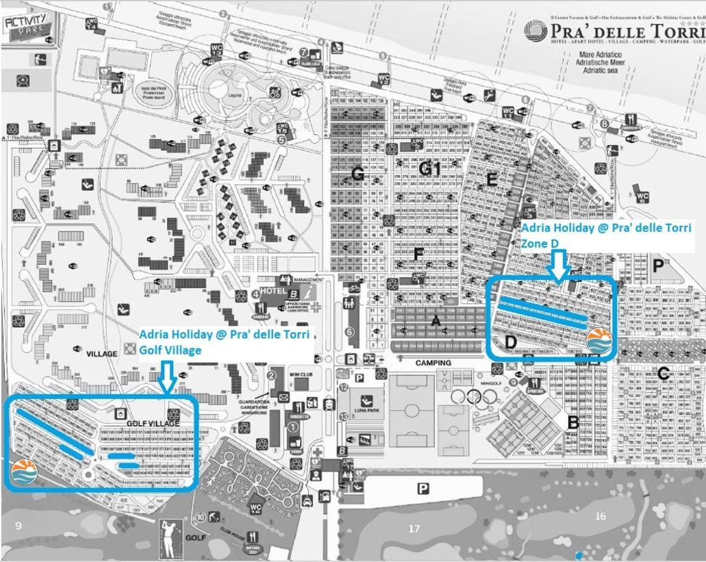 Pra' Delle Torri - Adria Holiday Mobile Homes Каорле Экстерьер фото